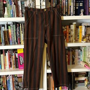 Brown and Black Big bud Press Work Pants